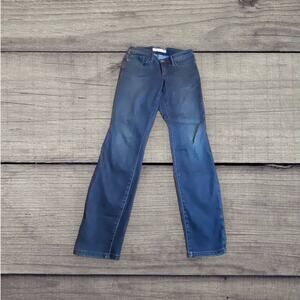 Athleta Cotton Poly Stretch Skinny Denim Jeans Med-Dark Wash Size 6